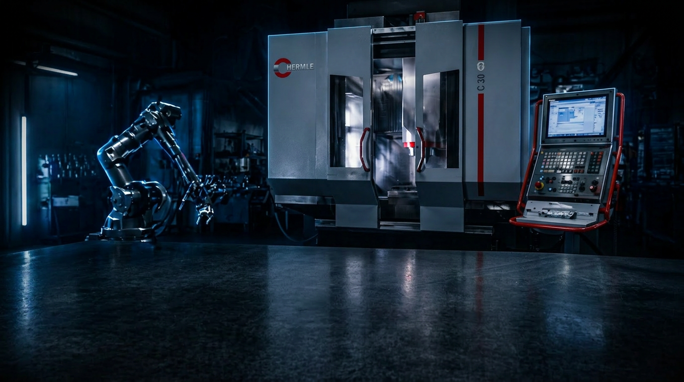 Hermle C30U 5-assige bewerkingsmachine met robotautomatisering